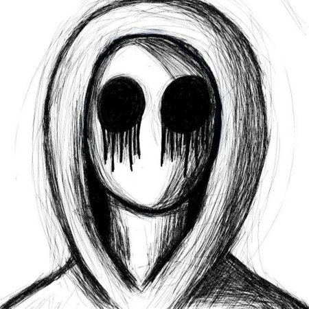 Раскраска крипипаста безглазый Джек