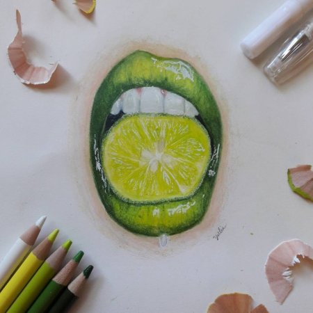 Лёгкие рисунки авокадо