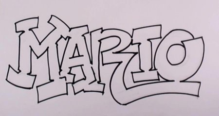 Граффити карандашом