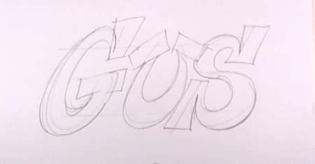 Граффити рисунки карандашом на бумаге легкие