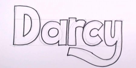 Легкие рисунки карандашом надписи