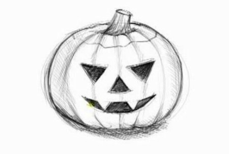 Рисунки на Хэллоуин для срисовки