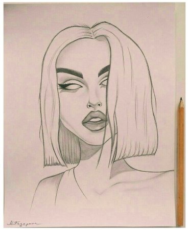 Рисунки для срисовки лица