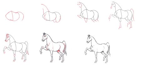 Пошаговые рисунки для детей