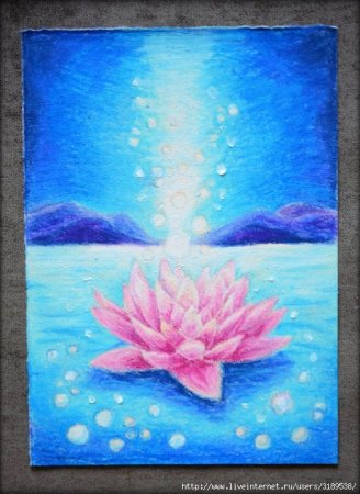 Рисунки масляными мелками