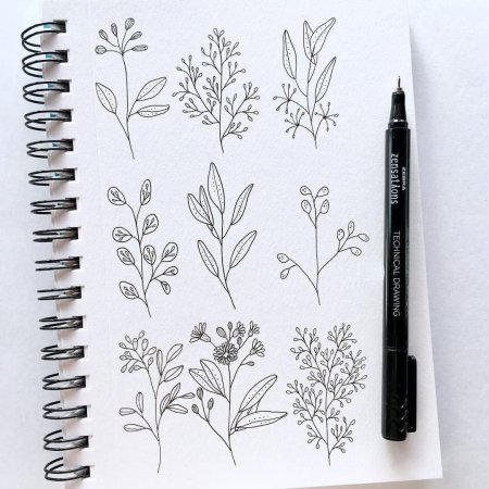 Красивые узоры для скетчбука