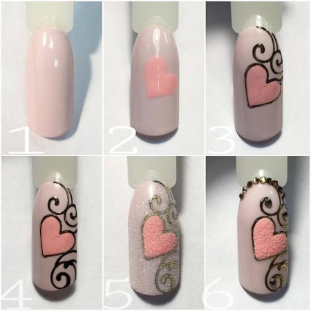 Рисунки наьногтях пошагово