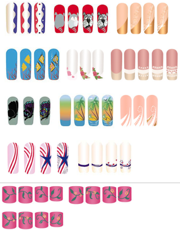 Рисунки на ногтях пошагово