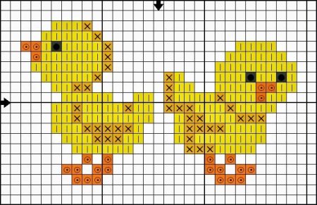 Простая вышивка крестиком