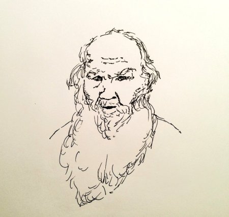 Достоевский карандашный портрет