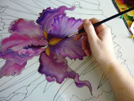 Рисование ткани акварелью
