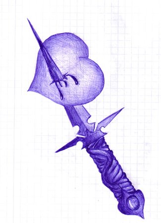 Роза шариковой ручкой