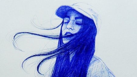 Рисунки ручкой в тетра