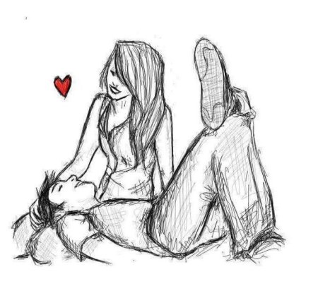 Рисунки для срисовки любовь