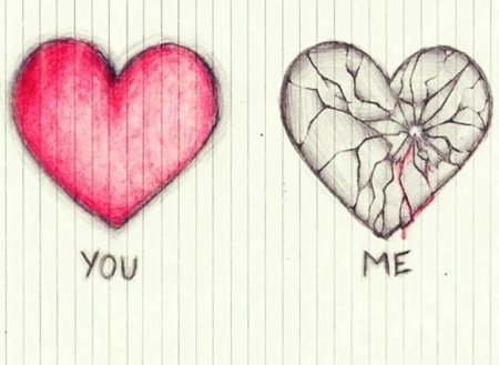 Рисунки простым карандашом про любовь