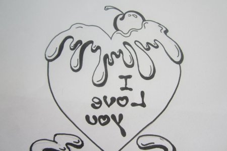 Легкие рисунки надписи