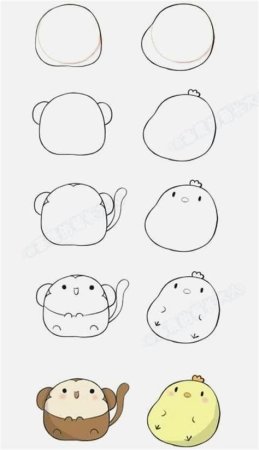 Кавайные рисунки для срисовки