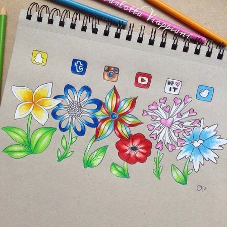 Рисунки для скетчбука приложения