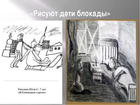 Дети рисуют блокаду