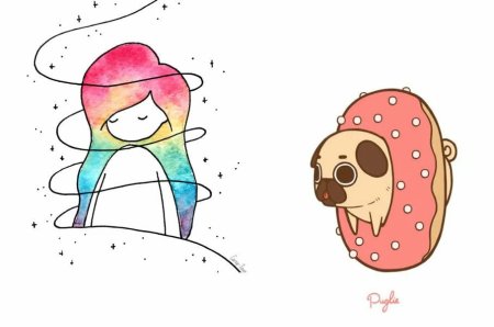 Милые лёгкие рисуночки