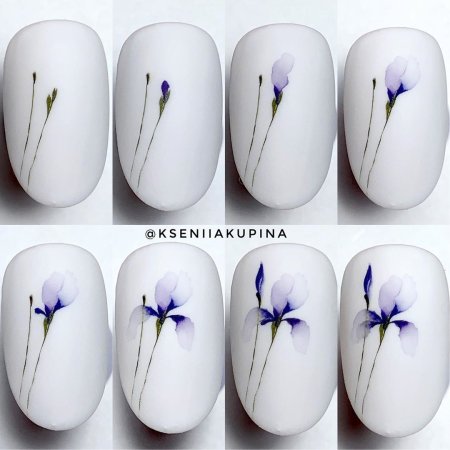 Красивый весенний маникюр пошаговый