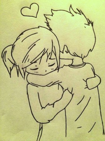 Сердце карандашом для срисовки