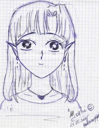 Аниме карандашом любовь