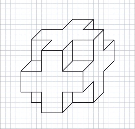 Рисунки по клеточкам в тетради