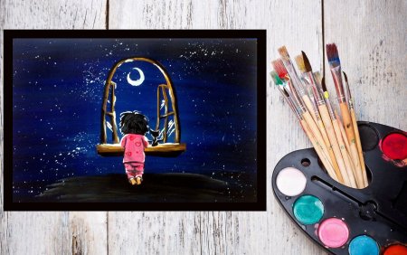 Рисунки красками для начинающих