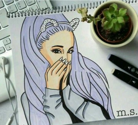 Красивые арты в скетчбуке
