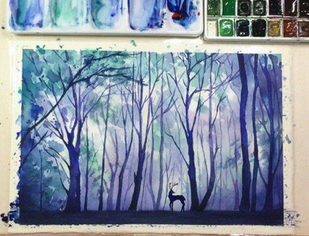 Рисование акварель и гуашь