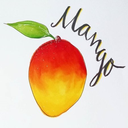 Фрукты скетч маркерами