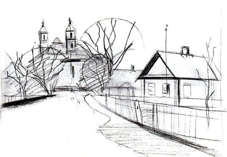 Город рисунок