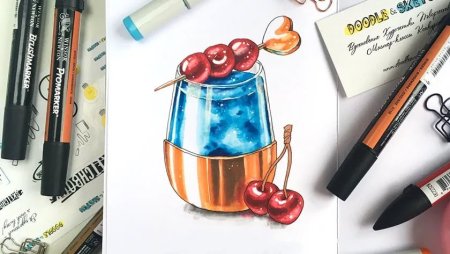 Рисунки маркерами для скетчинга девушки