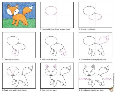 Котики для рисования для начинающих