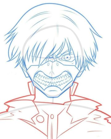 Канеки Кен рисовка