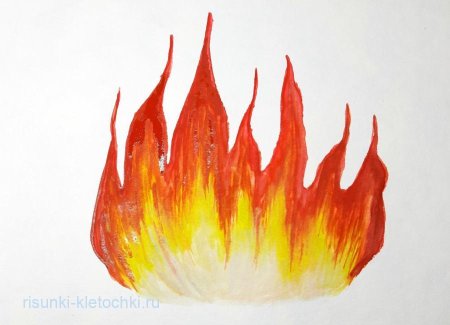 Туториал рисования огня