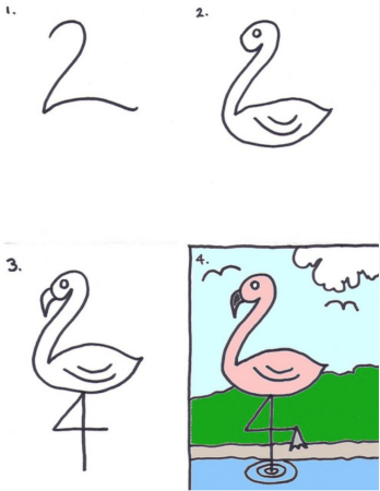 Рисование из цифр для детей