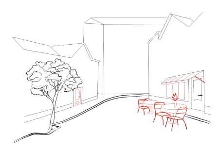 Линейнейные перспектива в пейзаже