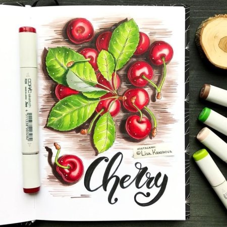 Скетчи маркерами для начинающих