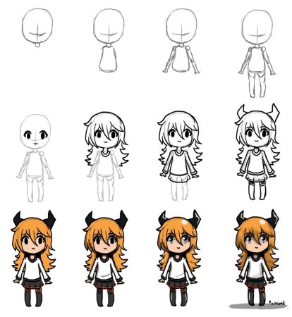 Рисование аниме для начинающих