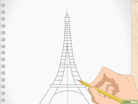 How to draw Eiffel Tower