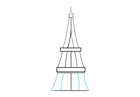Эйфелева башня лайн арт