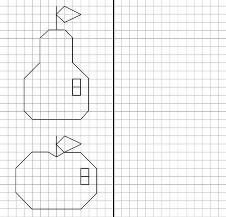 Животные по клеткам в тетради лёгкие