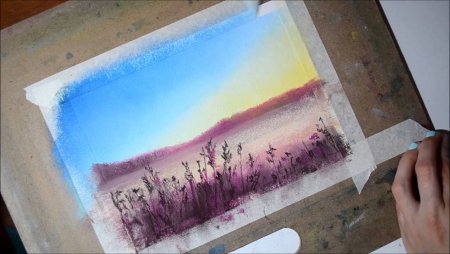 Рисование пастелью для детей