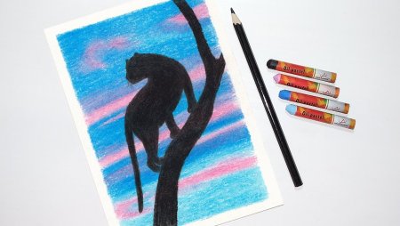 Рисунки масляной пастелью для начинающих