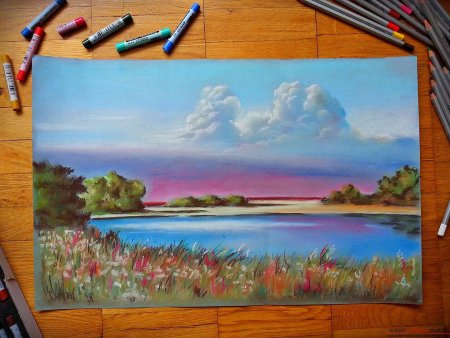 Рисунки пастелью для начинающих легкие