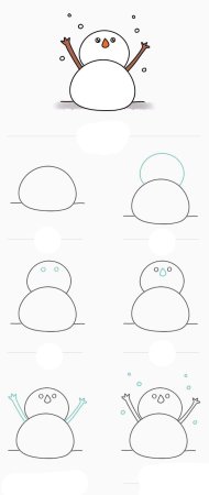 Новогодние рисунки пошагово