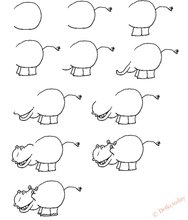 Как нарисовать кота поэтапно