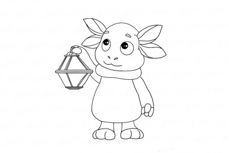 Кузя из Лунтика рисунок